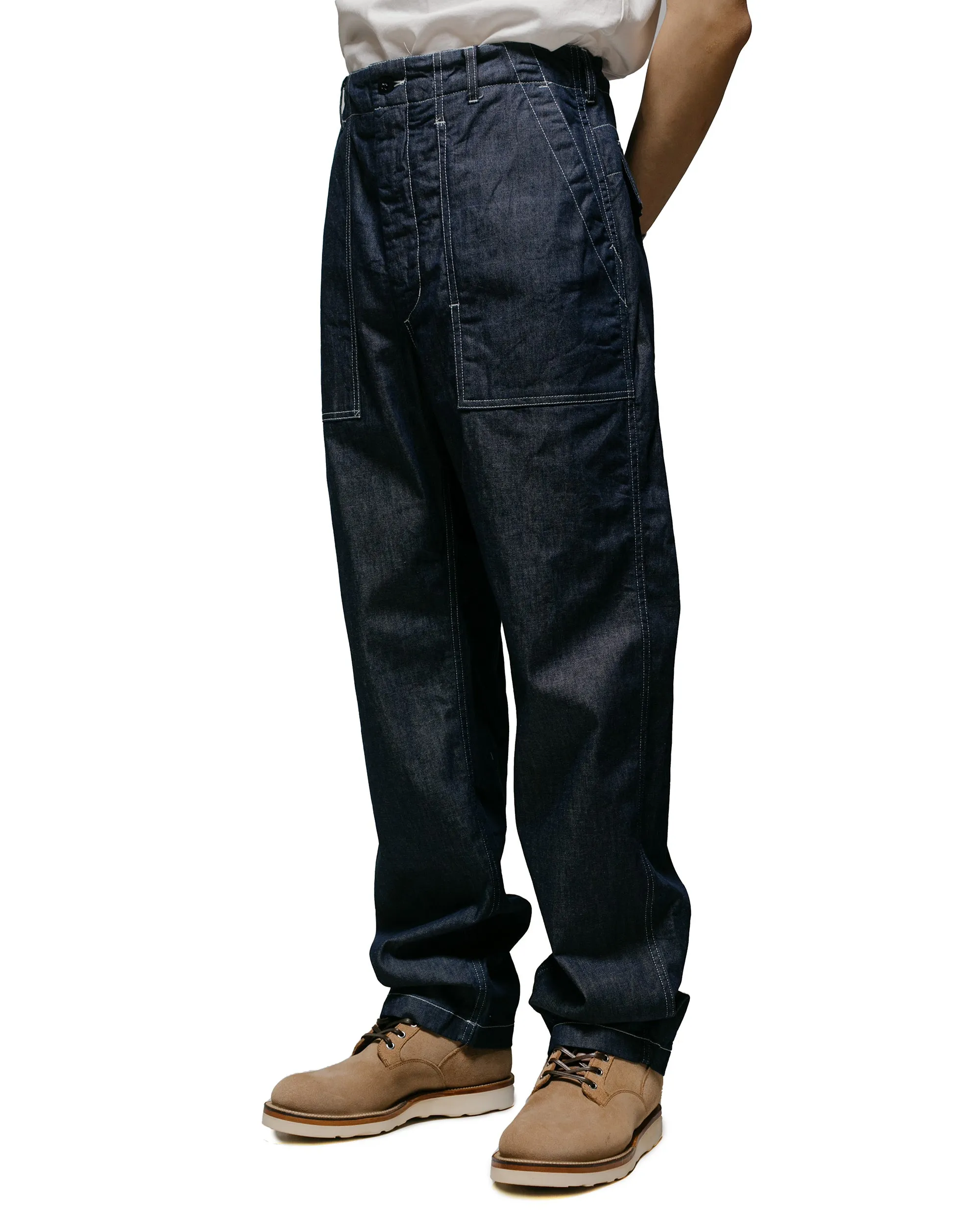 Engineered Garments Indigo 8oz Cone Denim Fatigue Pants - Stylish & Durable Workwear