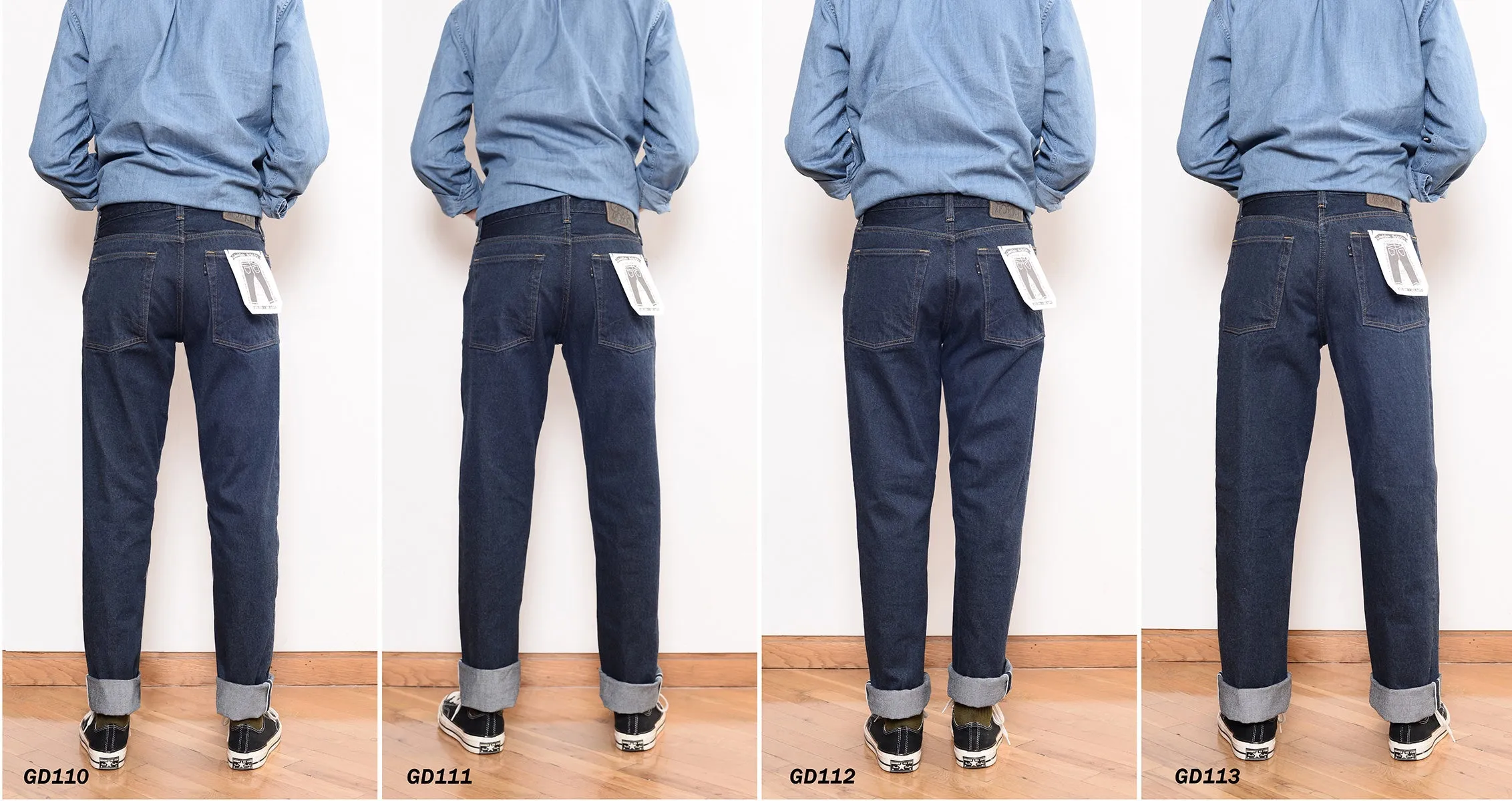 FINAL SALE: GD110 SLIM TAPERED | Raw 13 Oz Selvedge Denim - Original Indigo