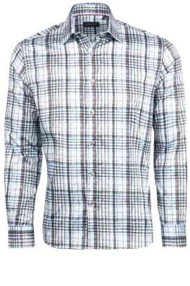 Garnet Button-Front Sport Shirt - Blue