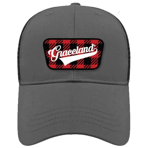 Graceland Grey Buffalo Plaid Cap