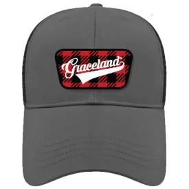 Graceland Grey Buffalo Plaid Cap