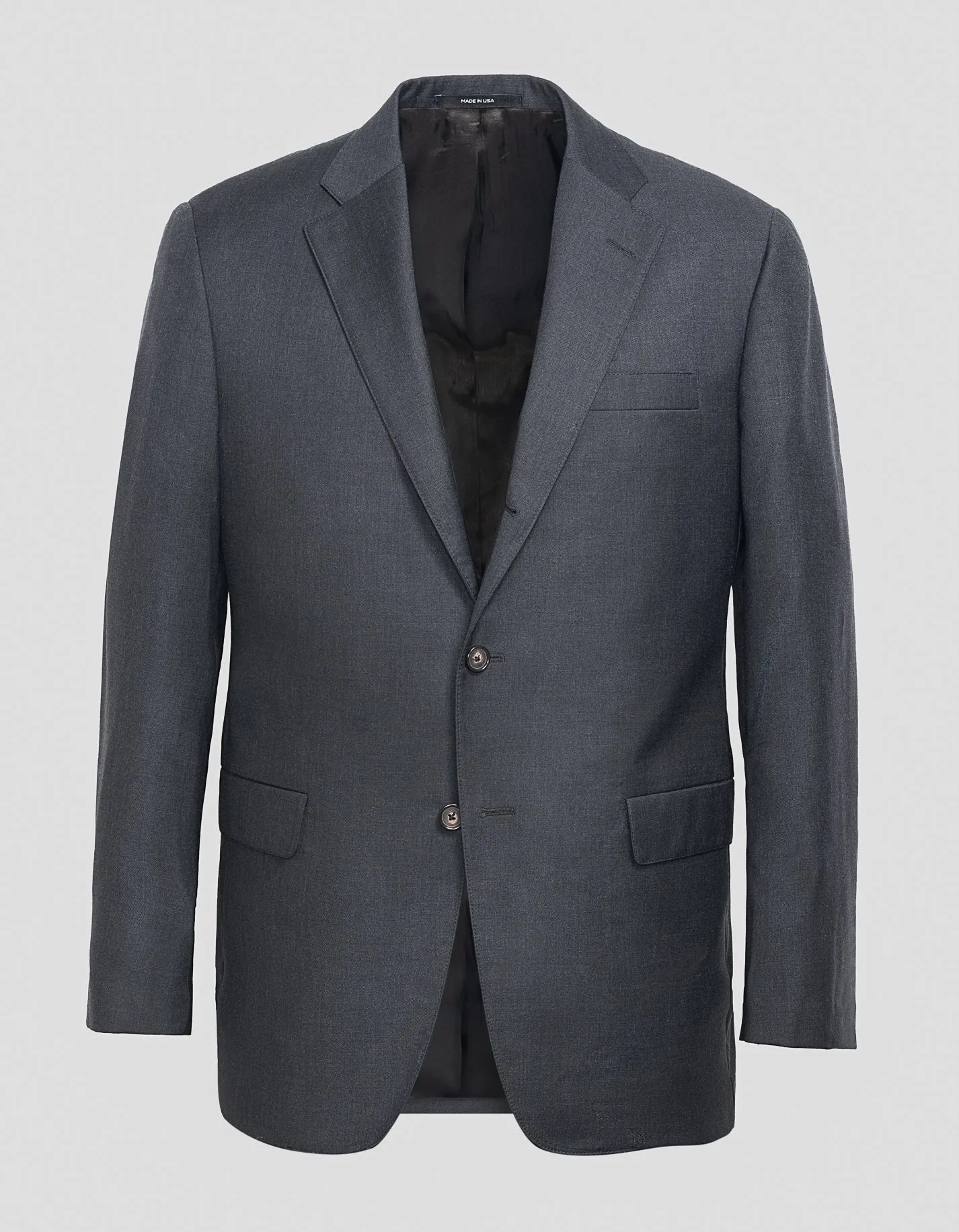 GREY SOLID SUIT MTO