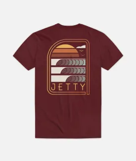 Grom Sunup Tee - Maroon