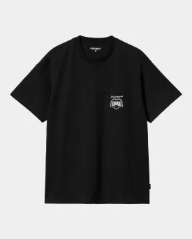 Heart Train Pocket T-Shirt | Black