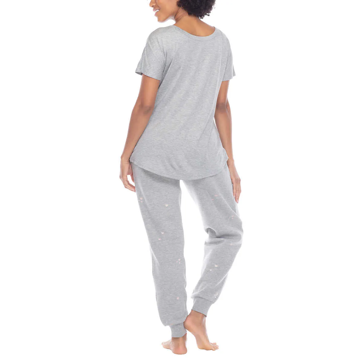 Honeydew Women's 2-piece Pajama Cotton Blend Embroidered Top and Pants Lounge Set