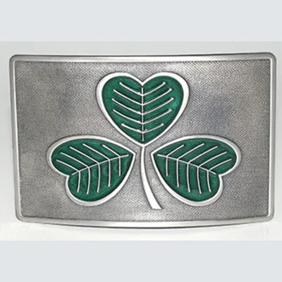 Irish Shamrock Kilt Buckle