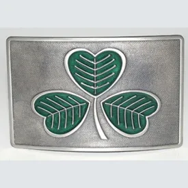 Irish Shamrock Kilt Buckle