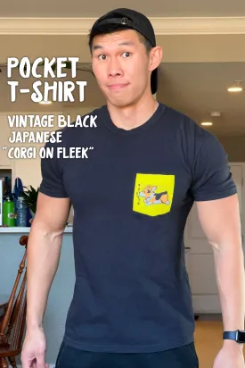 Japanese "Corgi On Fleek" Pocket T-shirt