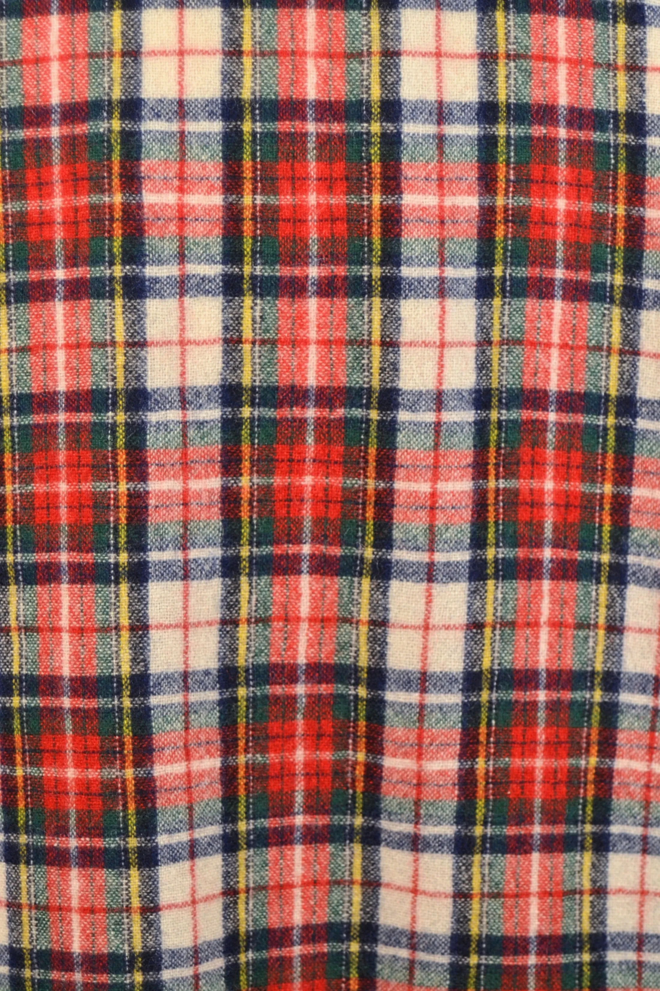 JC Pennys Vintage 60s/70s Wool Tartan Plaid Shirt, Buttoned Pocket Board Shirt L