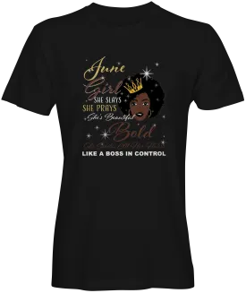 June Birthday Girl T-Shirt