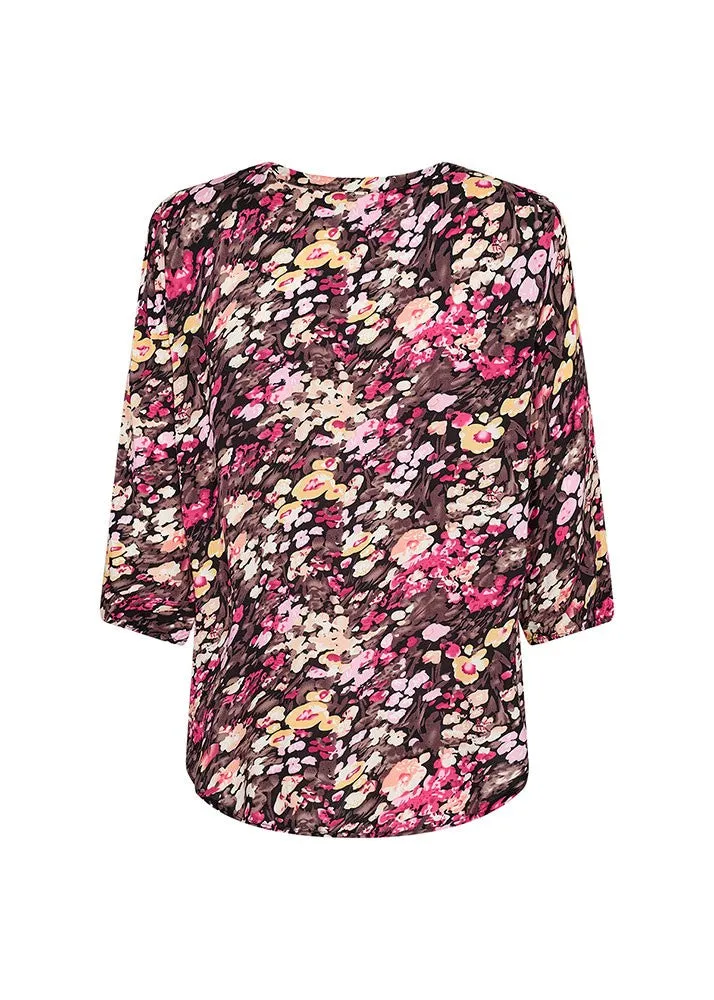 Karelia 2 Blouse - Fuchsia Rose Combi