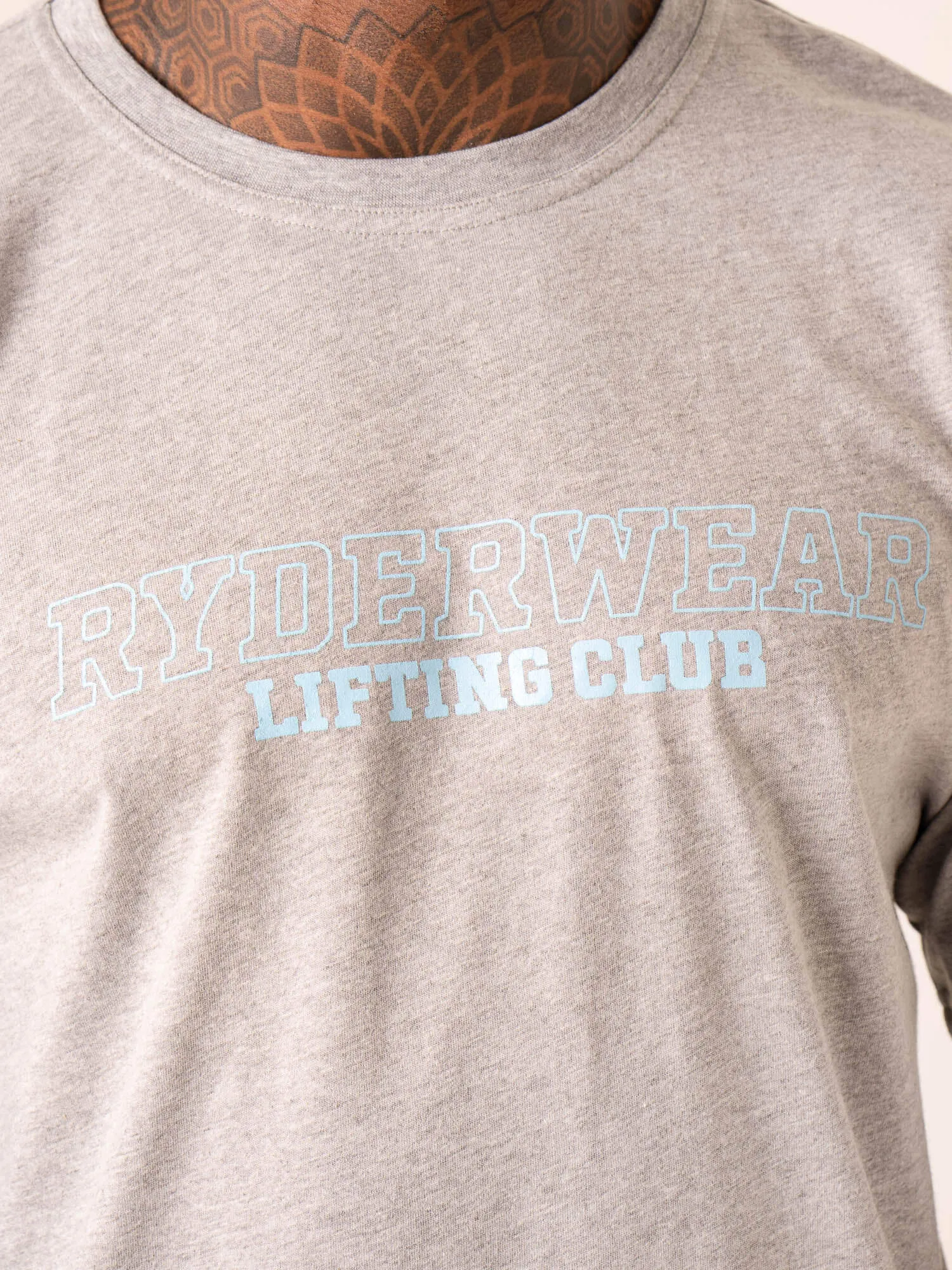 Lifting Club T-Shirt - Grey Marl