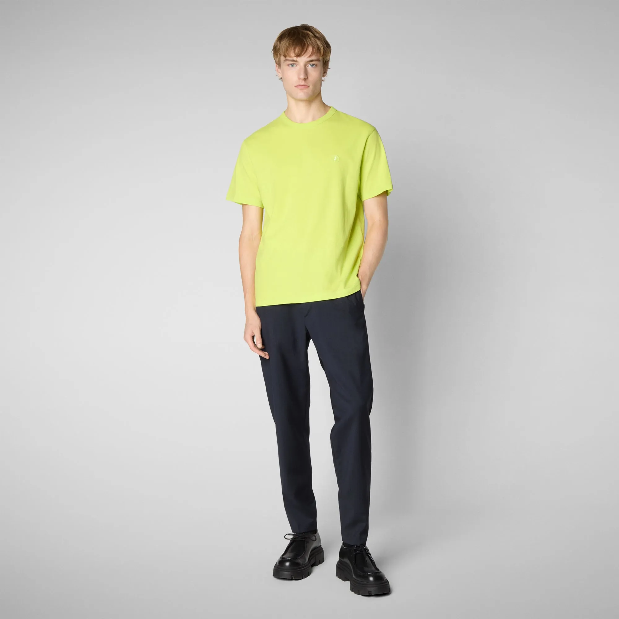 Man's t-shirt Bram in lichen green