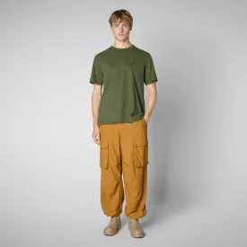 Man's t-shirt Bram in moss green