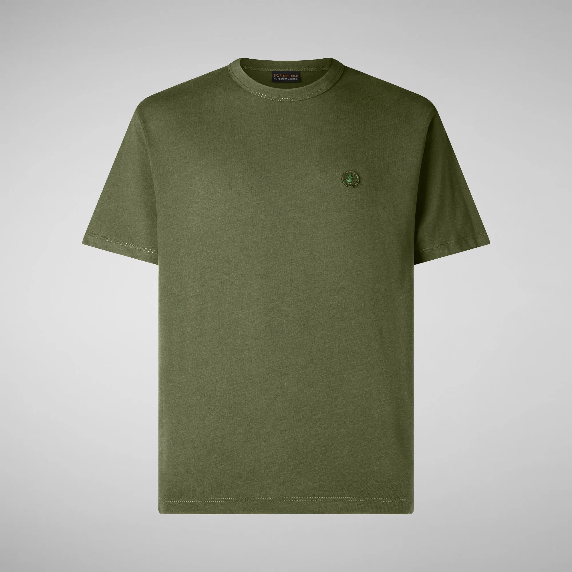 Man's t-shirt Bram in moss green