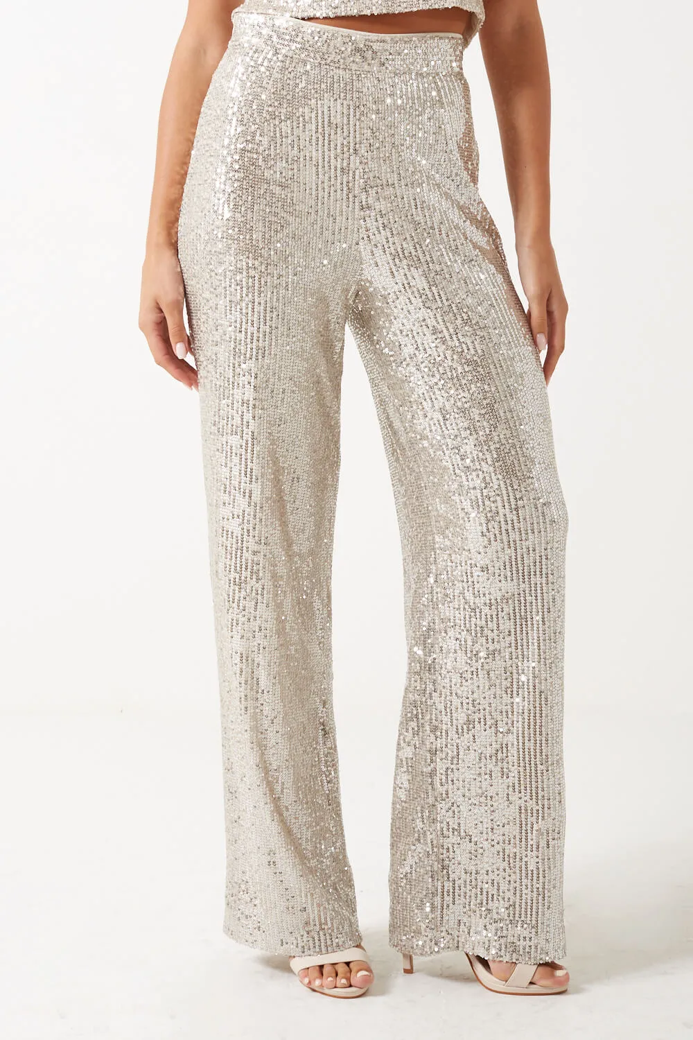 Marc Angelo High Waist Sequin Trouser