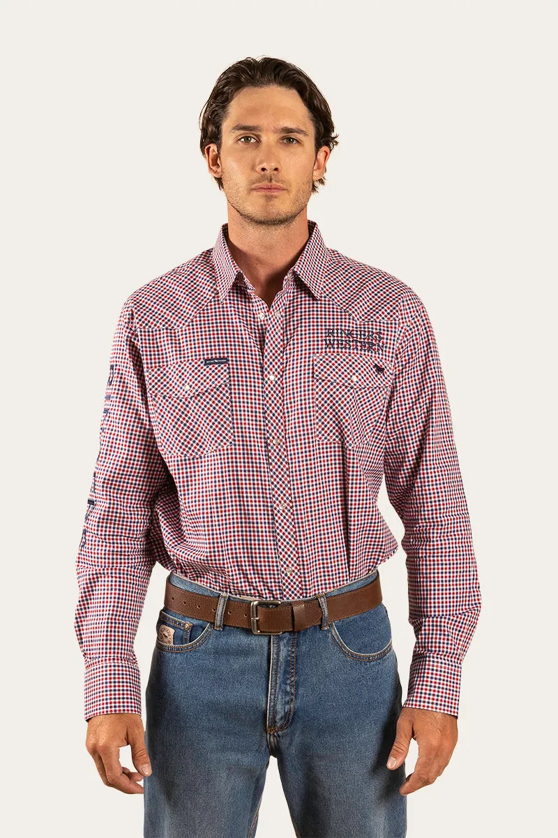 Maverick Mens Western Shirt - Red