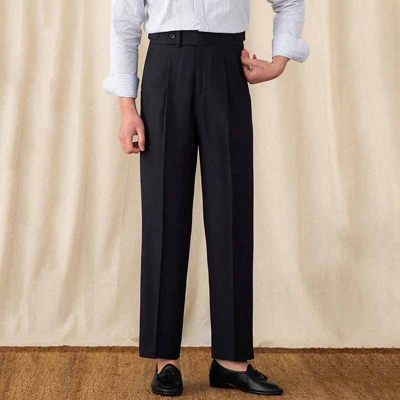 Men's Business Casual Straight Trousers