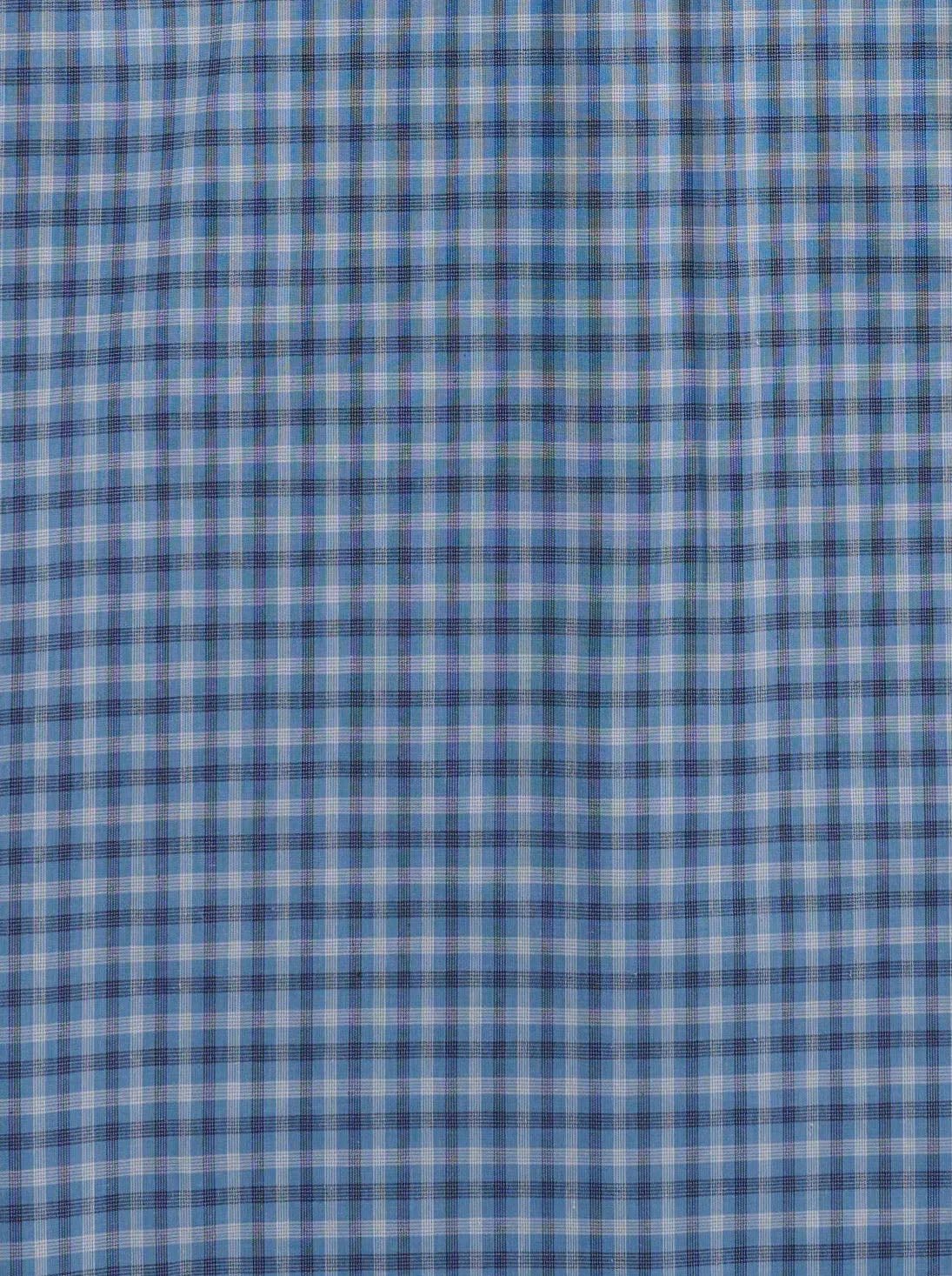 Men's Ely Cattleman Long Sleeve Classic Check Western Snap Shirt- Blue & Black