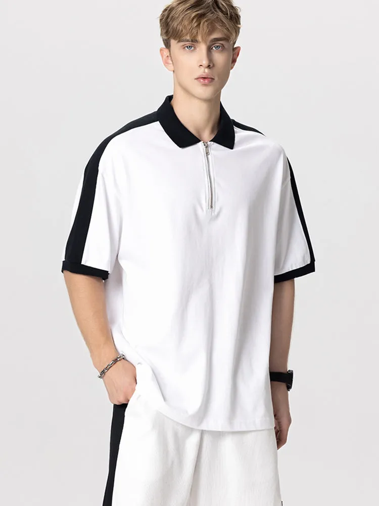 Men'S Lapel Loose Polo Shirts