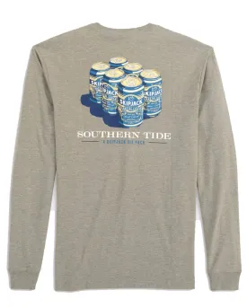 Mens Longsleeve Skipjack Six Pack Heather Tee