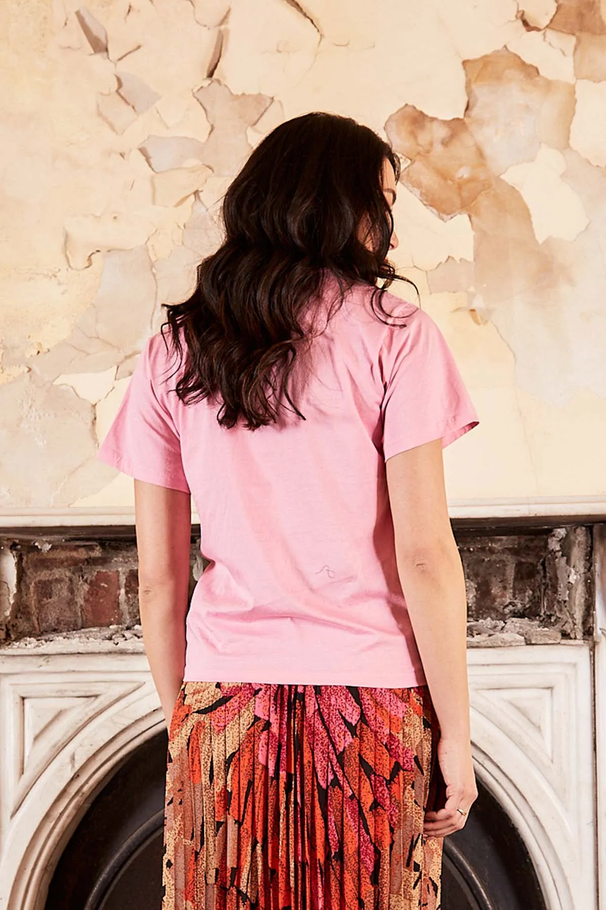 Merci Beaucoup T-Shirt Pink in Cotton Jersey