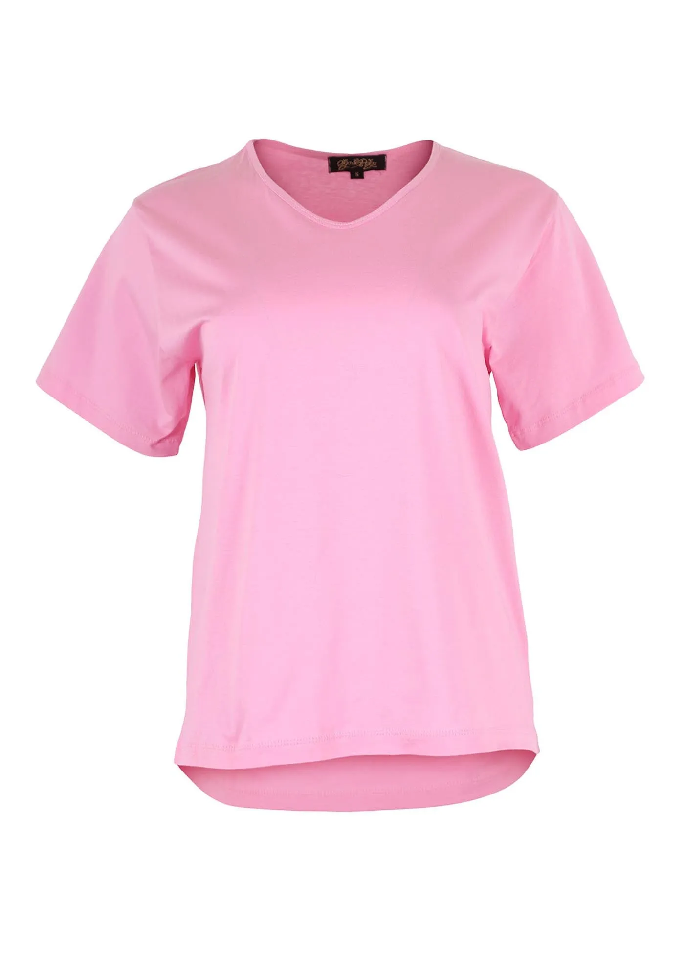 Merci Beaucoup T-Shirt Pink in Cotton Jersey