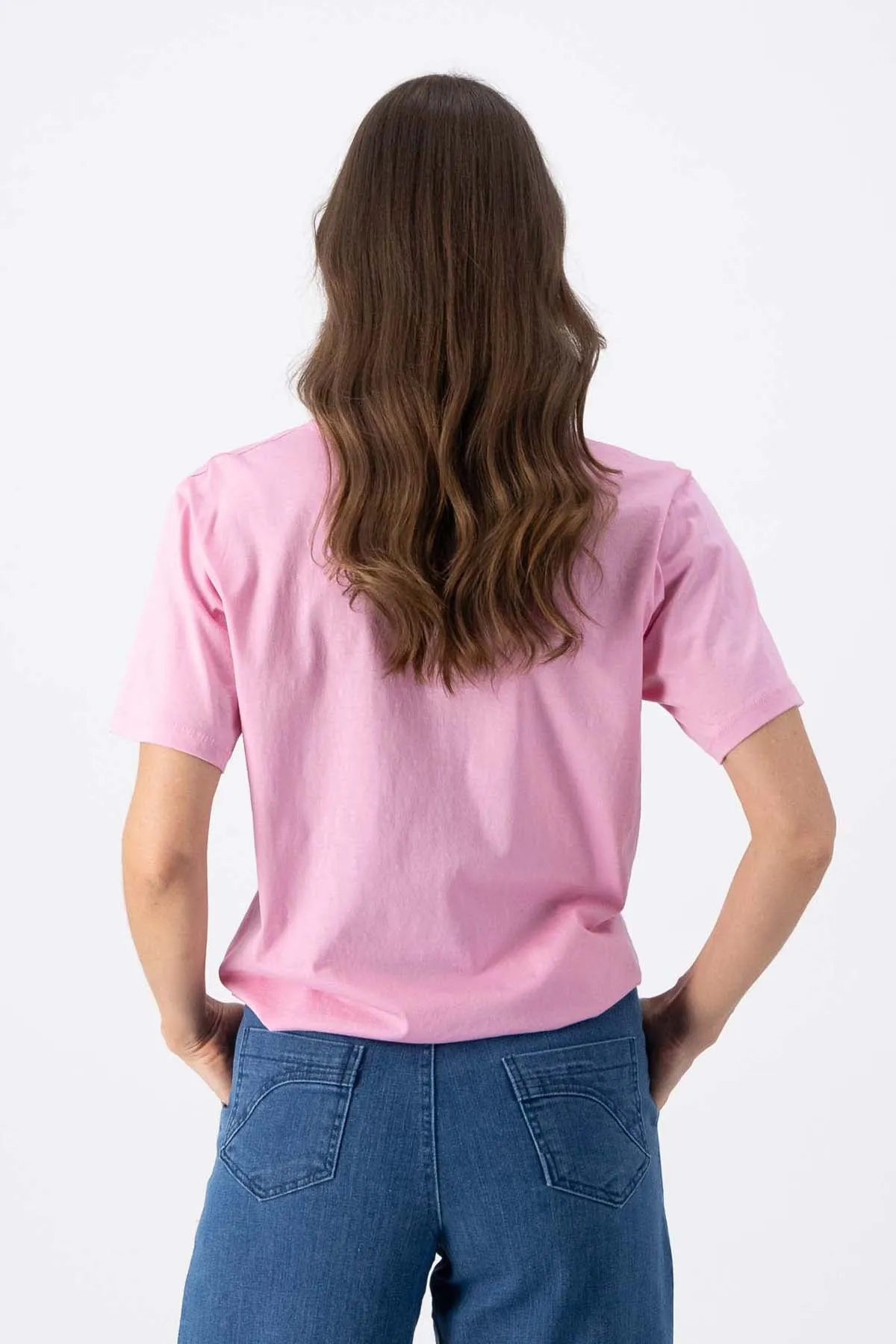 Merci Beaucoup T-Shirt Pink in Cotton Jersey