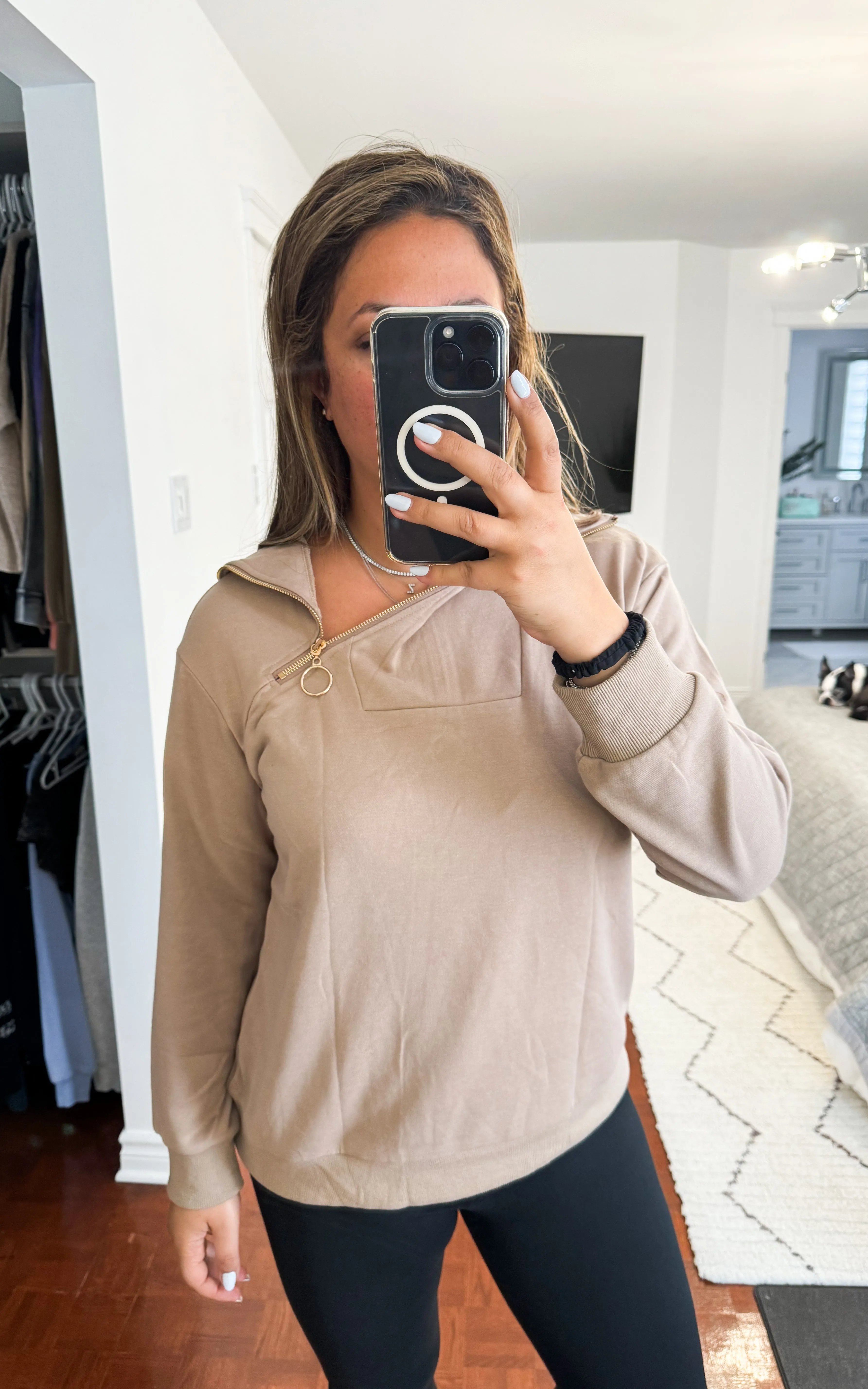 Michelle Zipper Up Pullover