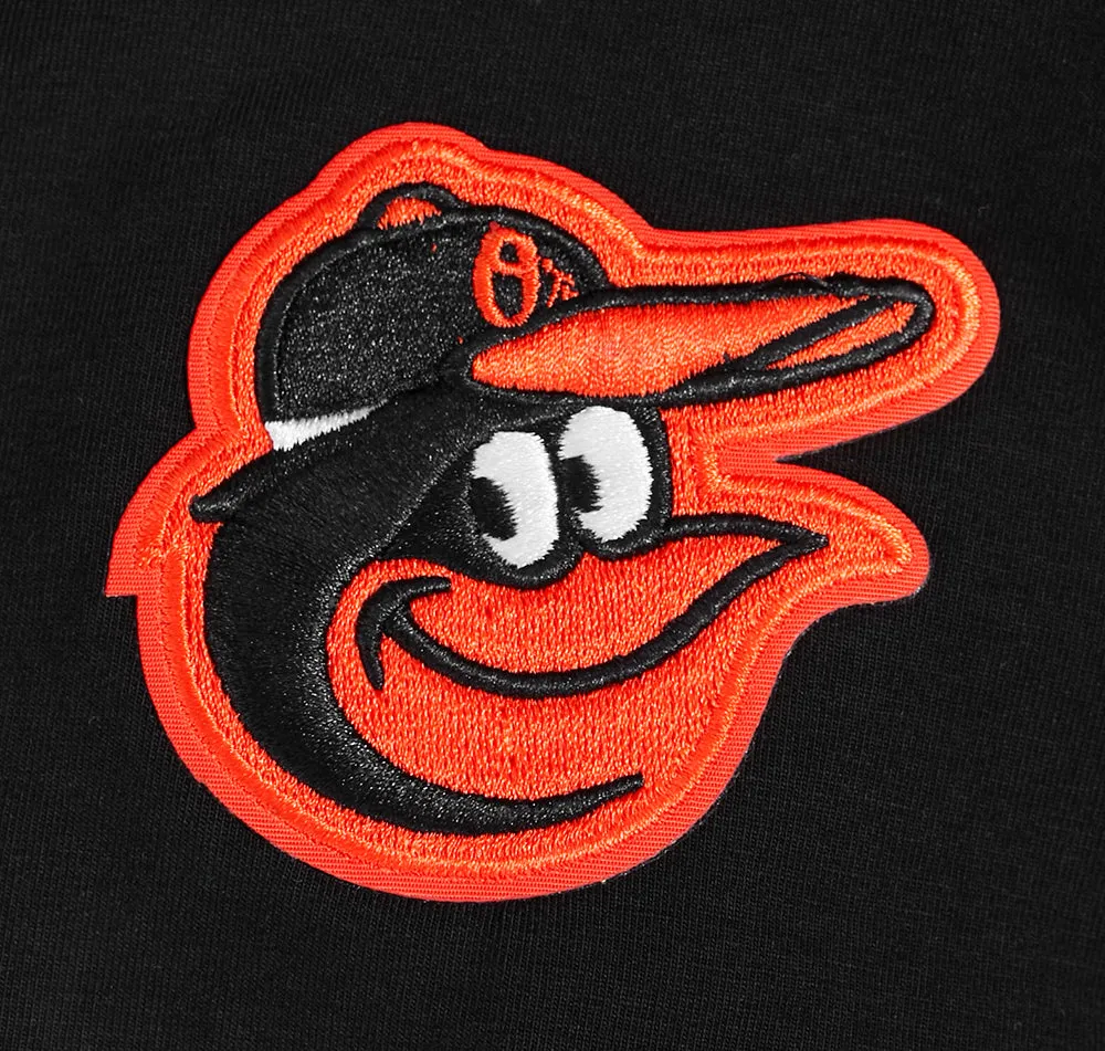 MLB BALTIMORE ORIOLES CLASSIC WOMEN'S SLIM FIT TEE (BLACK)