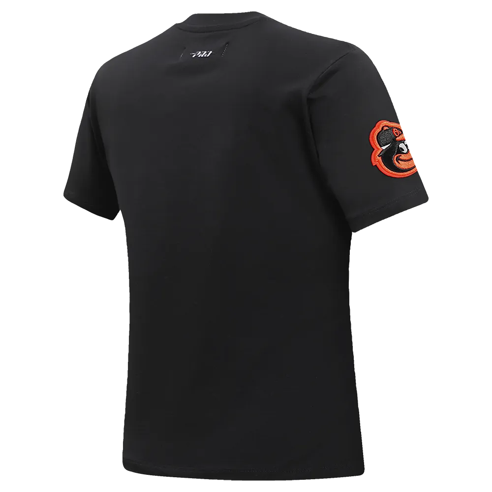 MLB BALTIMORE ORIOLES CLASSIC WOMEN'S SLIM FIT TEE (BLACK)