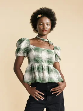 Monet Plaid Top