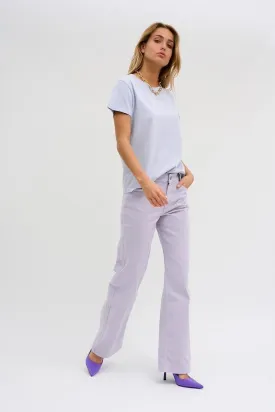 My Essential Wardrobe Nista Wide Jean in Languid Lavender