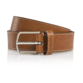 Narrow Calf Leather Casual Belt