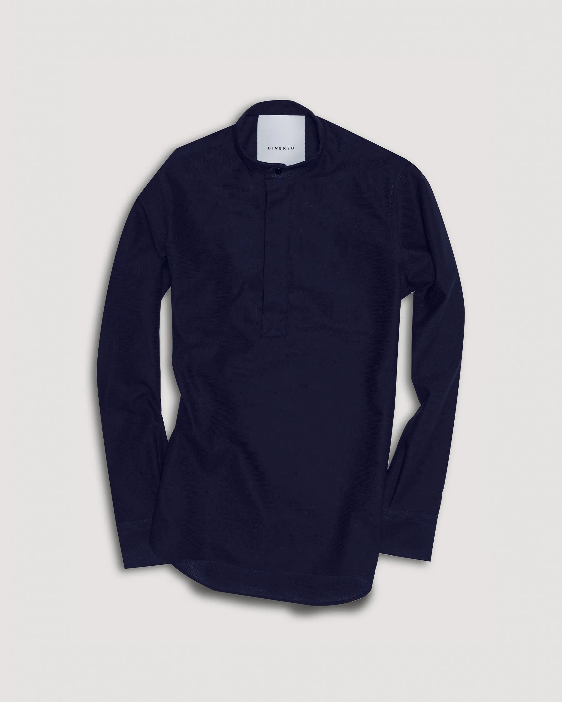 Navy Giro-Inglese Popover Shirt