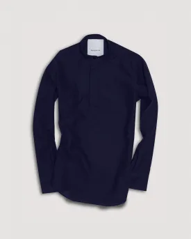 Navy Giro-Inglese Popover Shirt