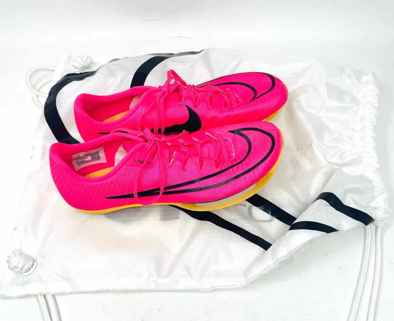 Nike Size 6.5 Hot Pink/Black Lace-Up W/ BAG! Shoes Sneakers