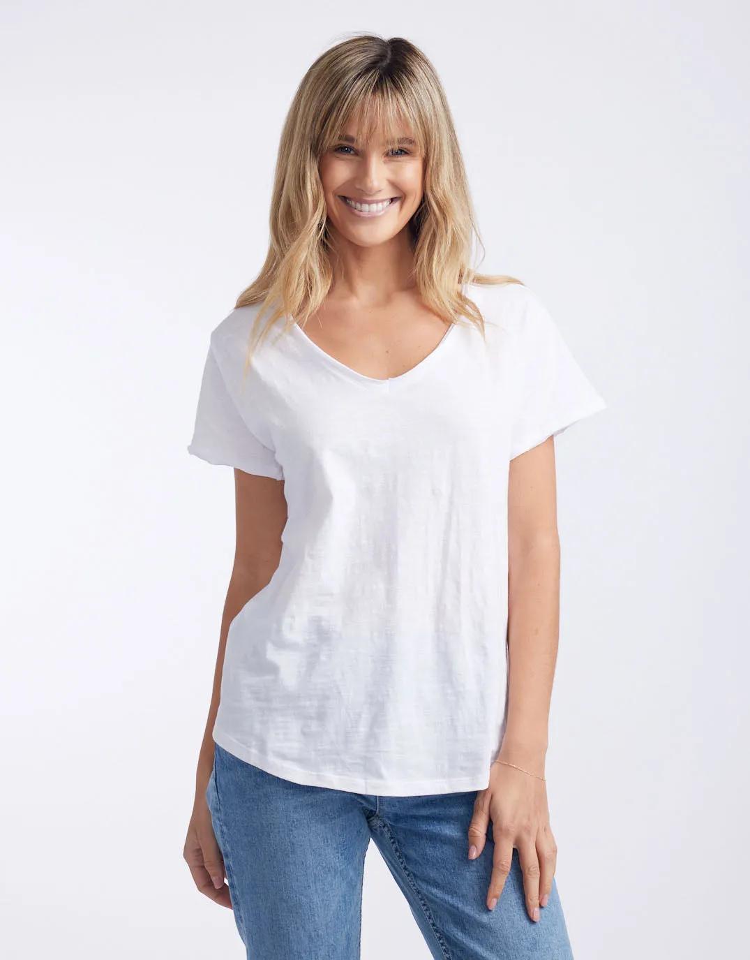 Original V Neck T-Shirt - White