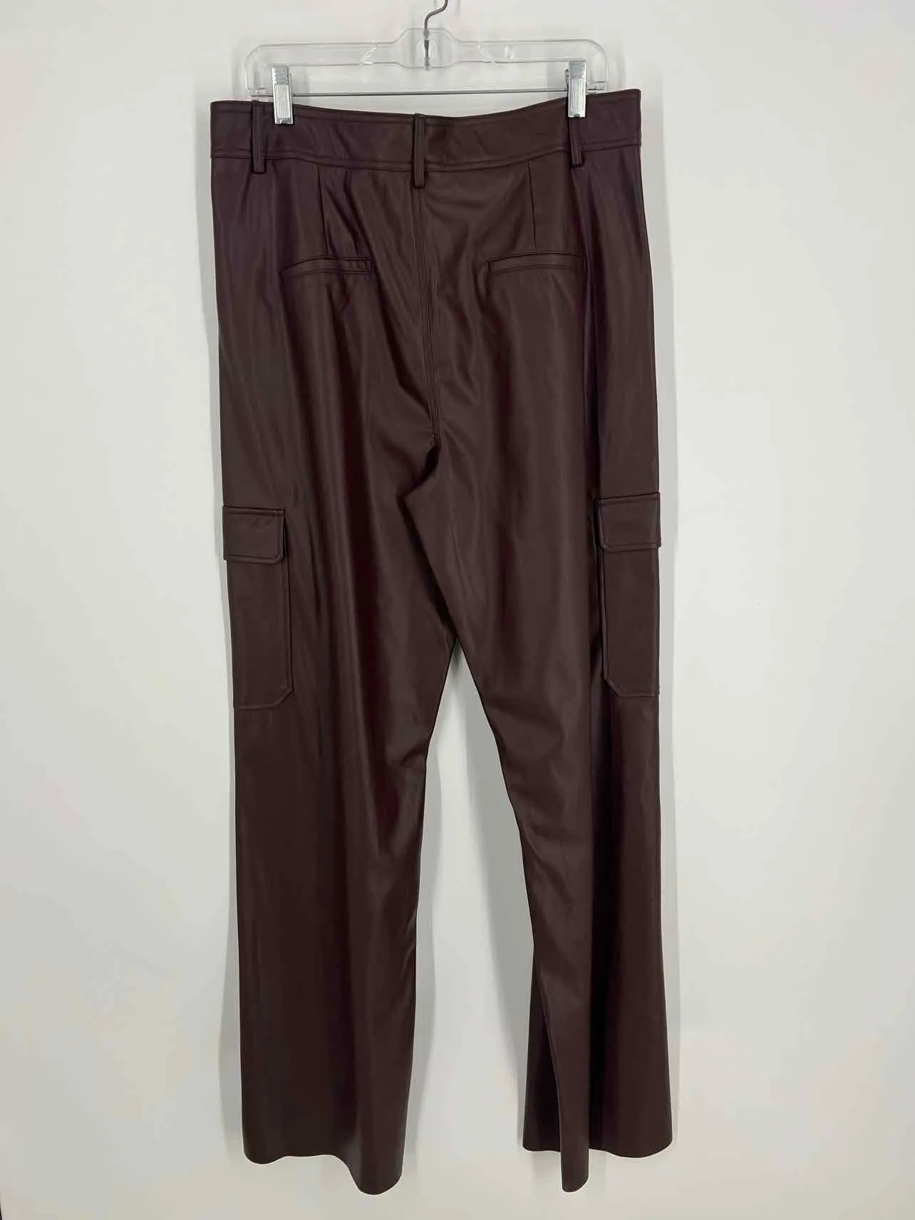 Oscar Size 12 Chocolate Faux Leather NEW Designer Pants