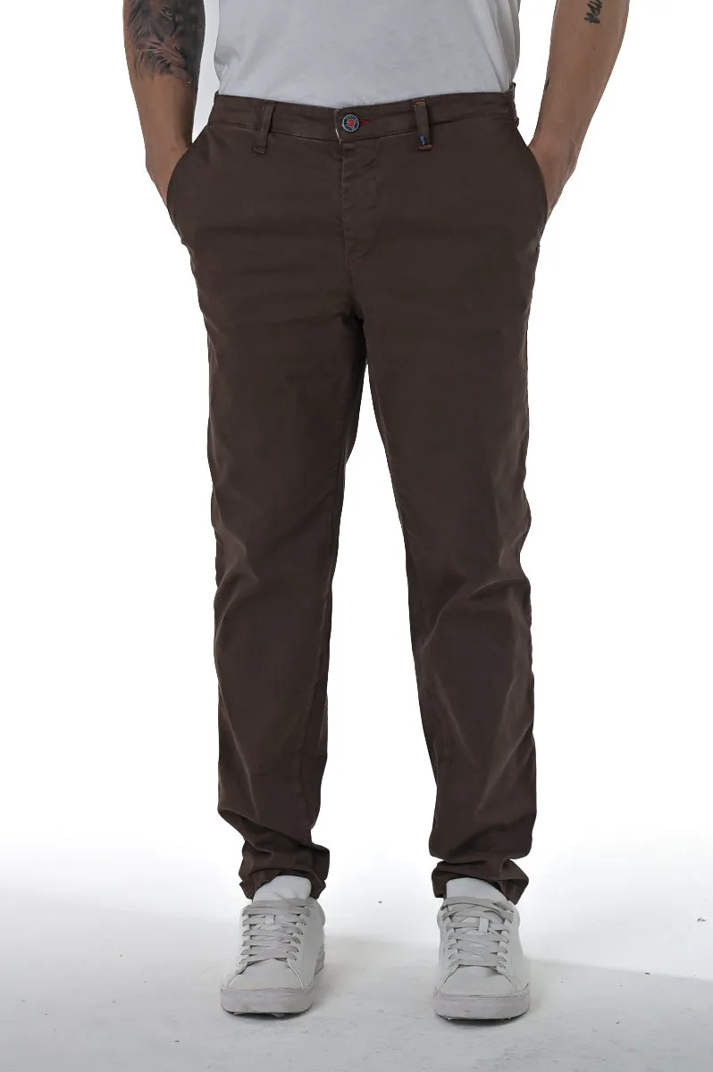 Pantaloni in cotone slim Sonic Raso FW23/24