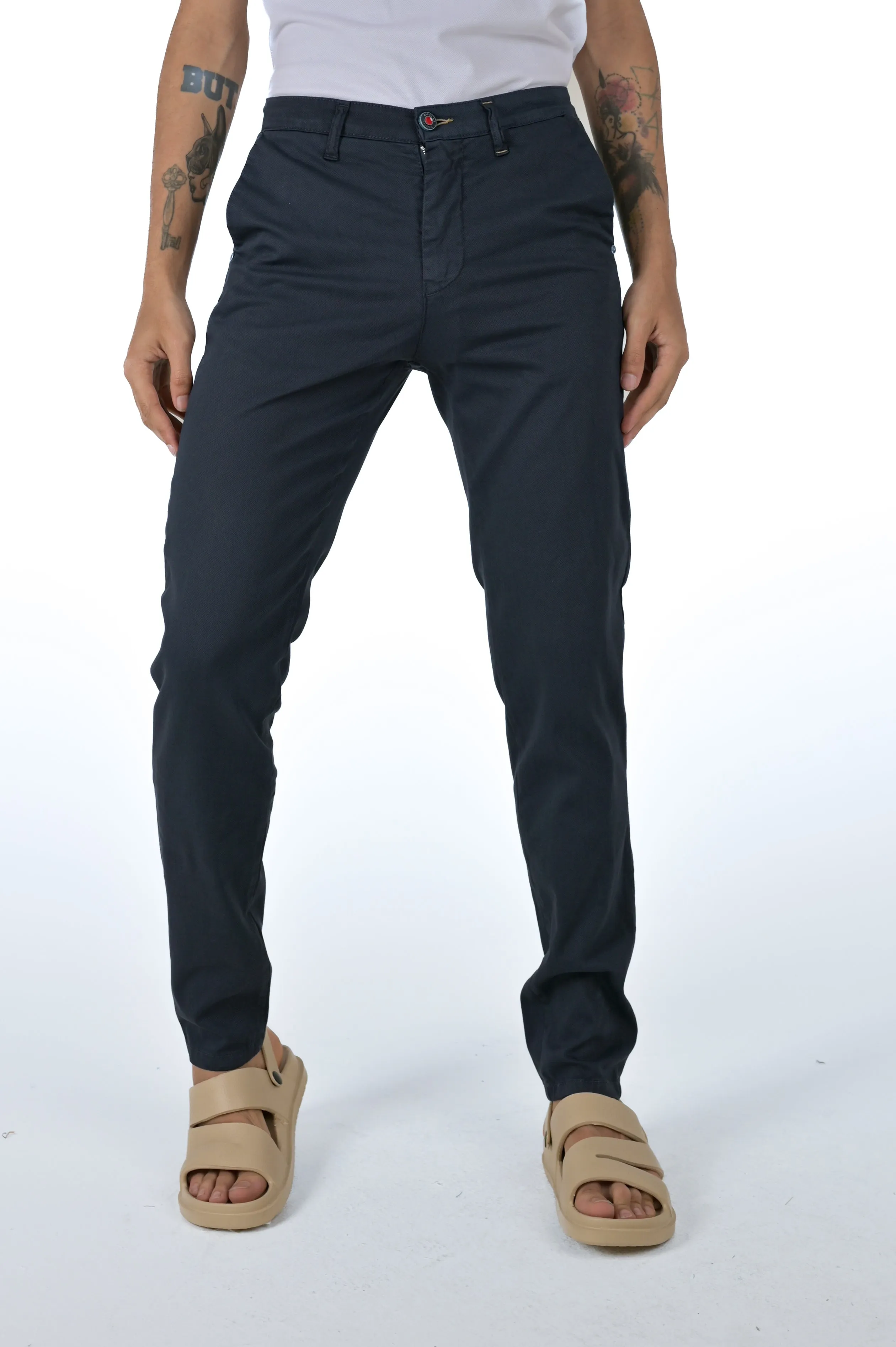 Pantaloni slim Sonic Maldive Blu SS24