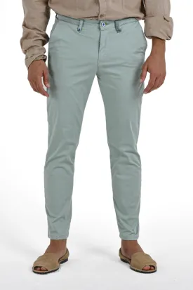 Pantaloni slim Sonic Raso Verde Acqua SS24