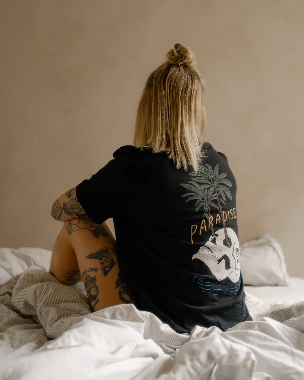 Paradise Palms T-Shirt - Washed Black