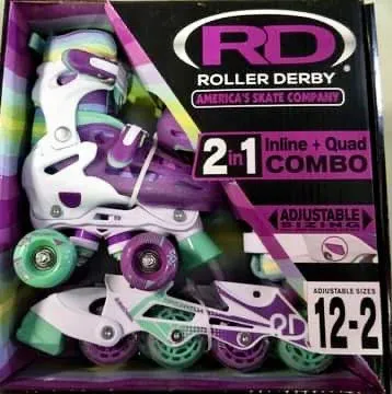 RD - 2 in 1 - Inline or Quad Adjustable Skate (Girls)