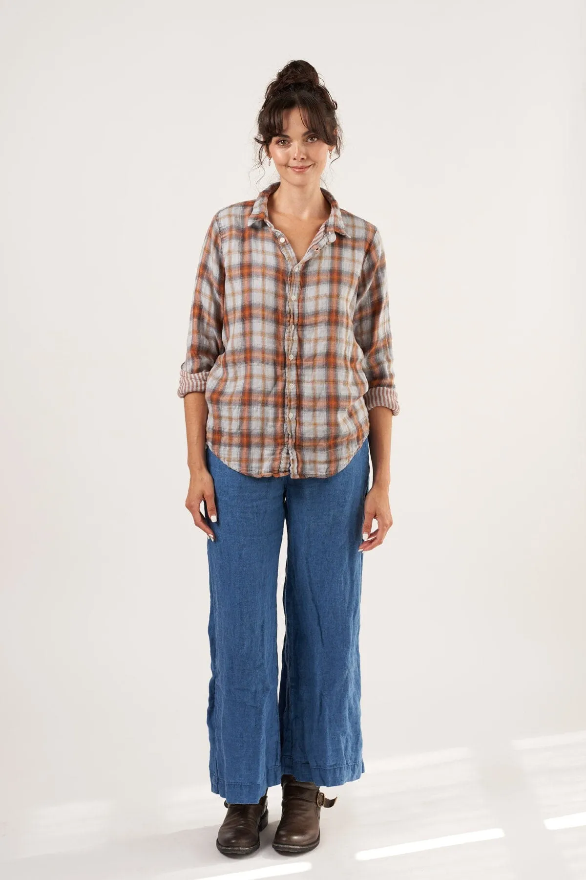 Romy - Double Cotton Gauze Plaid