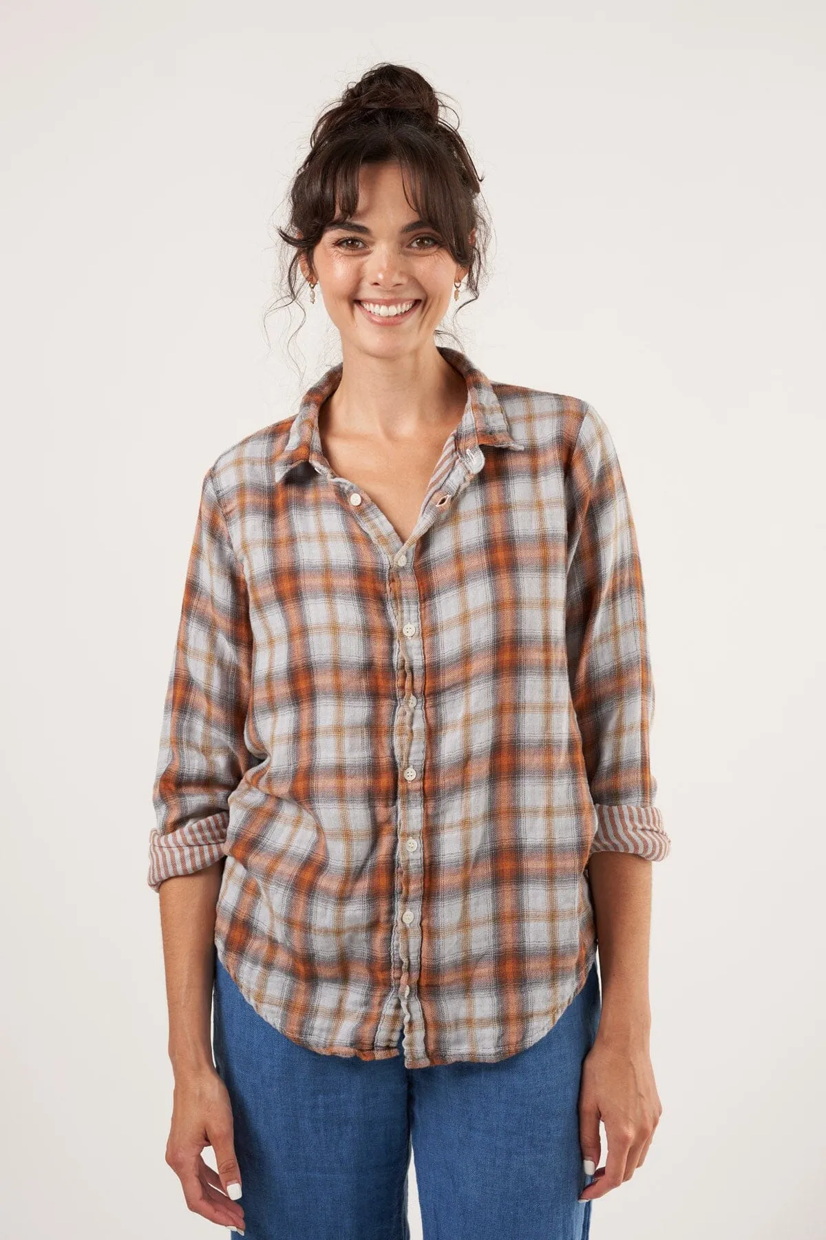 Romy - Double Cotton Gauze Plaid