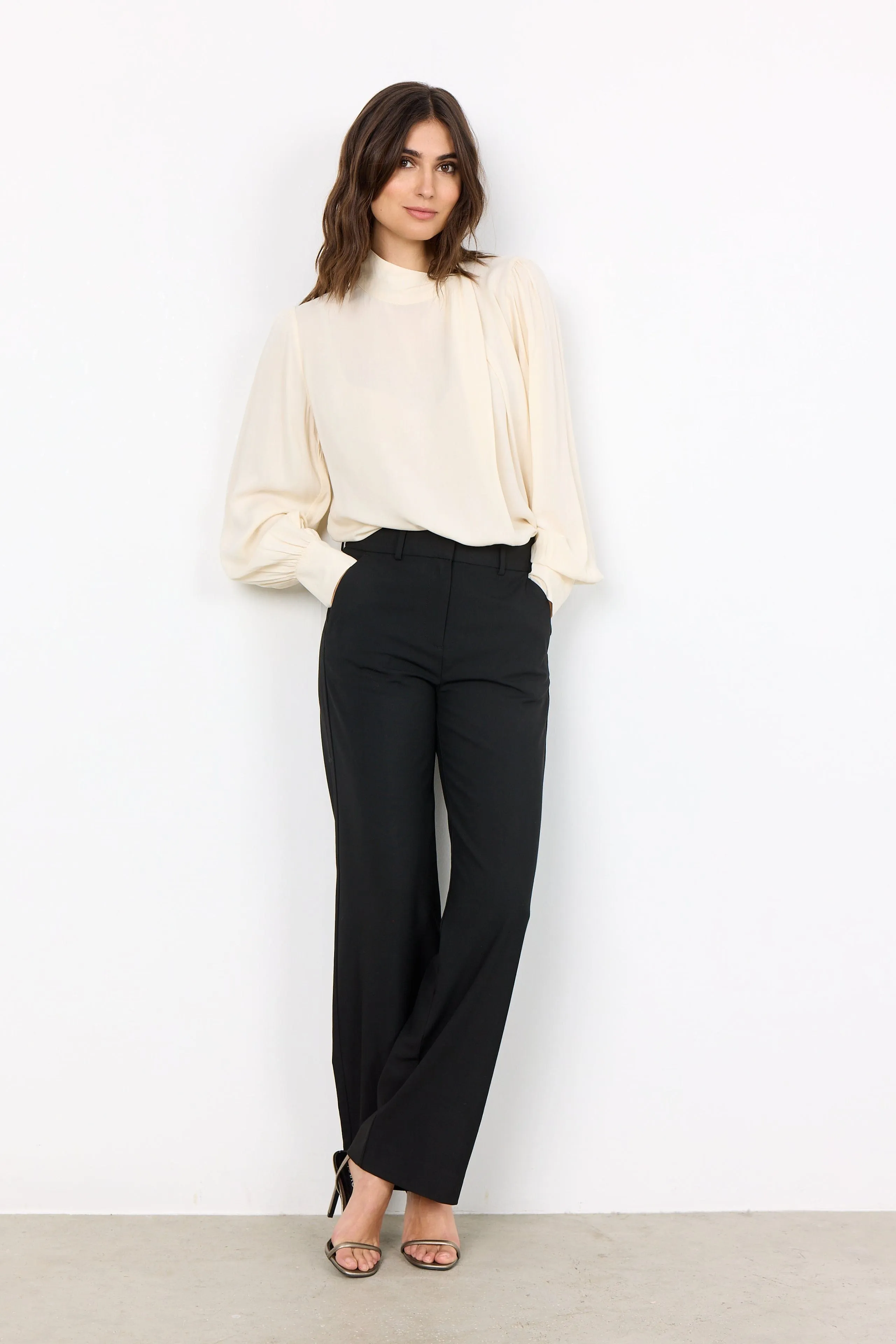 Soya Concept Pleat Detail Blouse Ivory