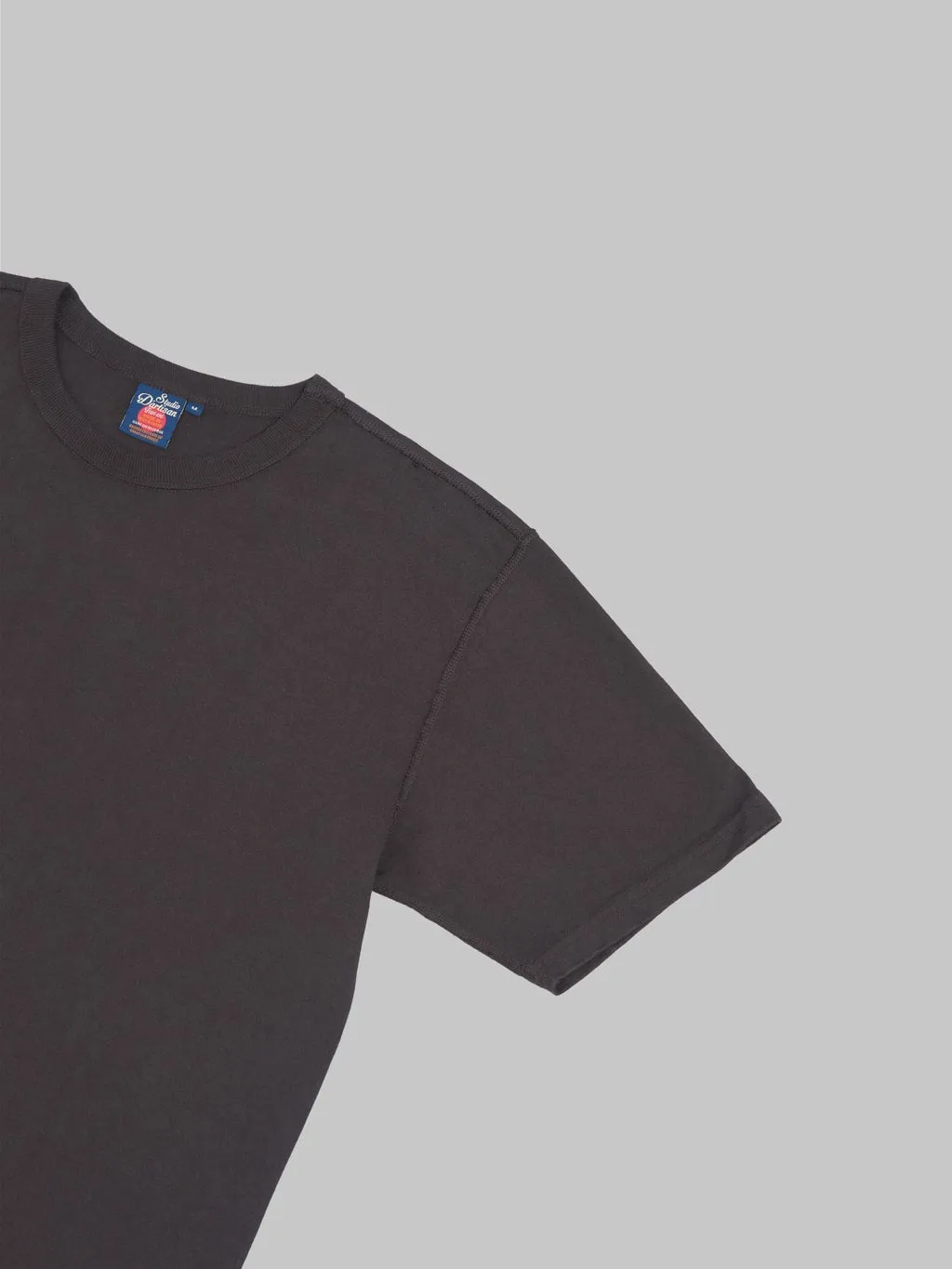 Studio D'Artisan 9913 Loopwheel T-Shirt Charcoal Black