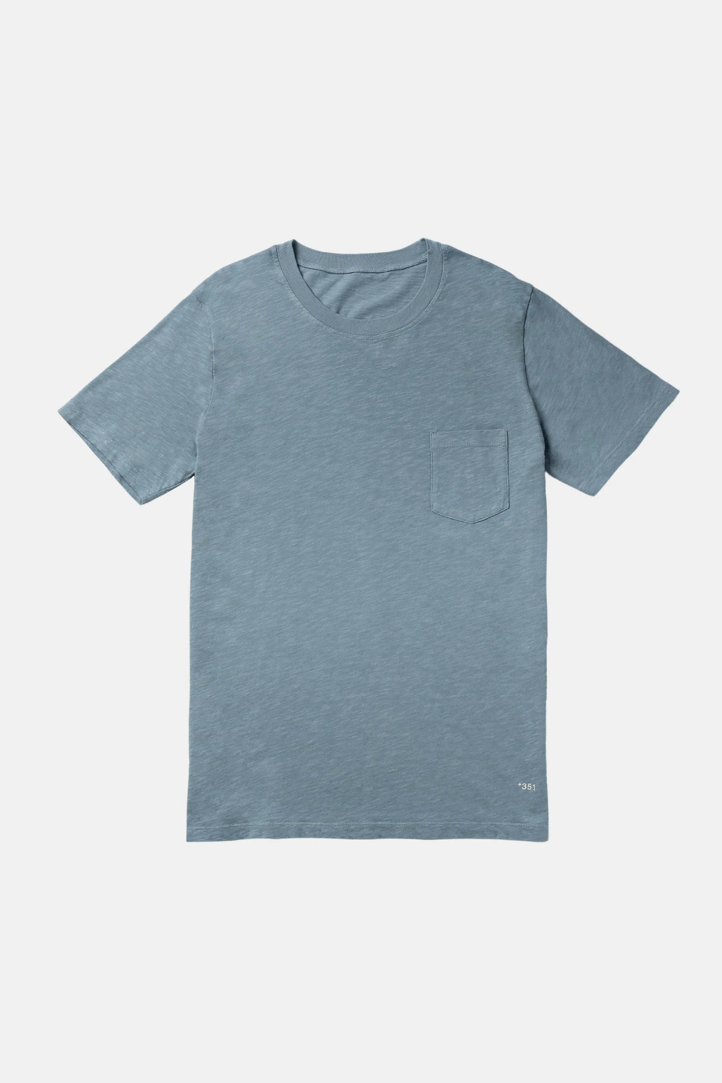 T-SHIRT REVERSIBLE RIB SKY BLUE