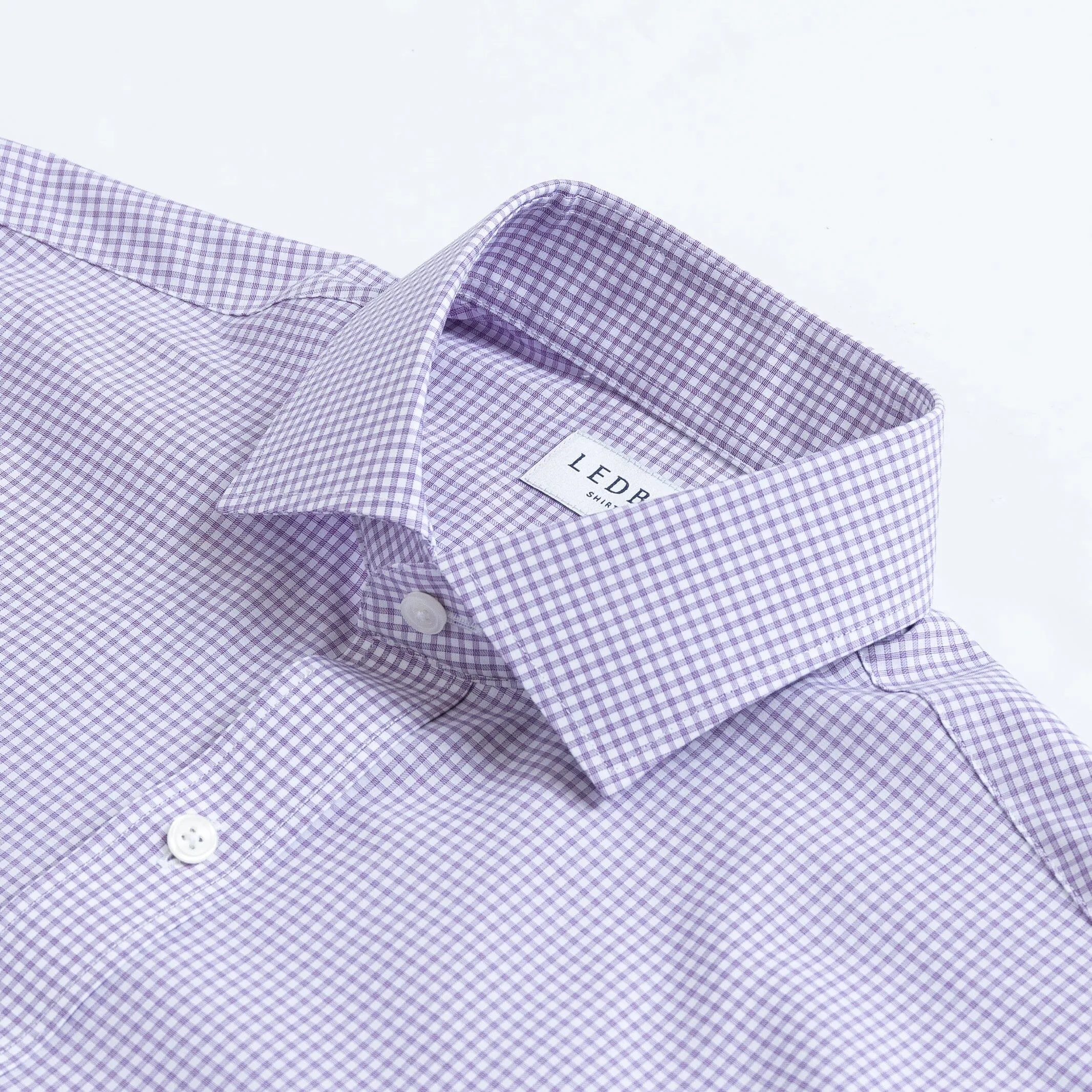 The Purple Kent Gingham Custom Shirt